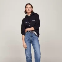 هودی Tommy Hilfiger مدل Essential Logo Flex Fleece سرمه‌ای